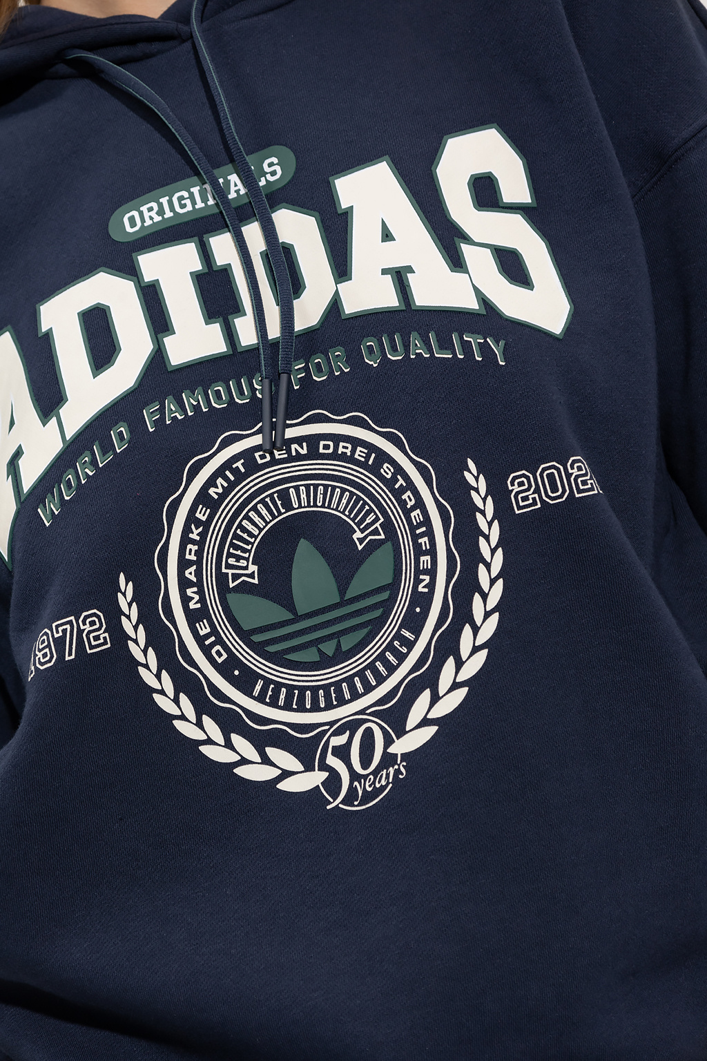 Navy blue Hoodie with logo ADIDAS Originals - Vitkac Canada